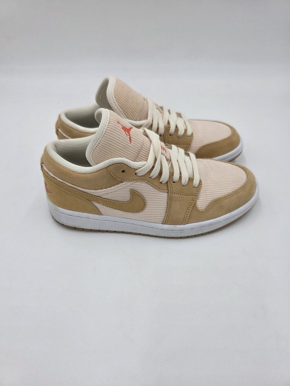 Nike Air Jordan 1 Low SE Twine Orange Corduroy Women's 7.5 DH7820-700 - Picture 3 of 9